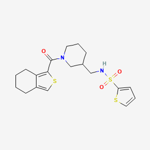 N-{[1-(4,5,6,7-tetrahydro-2-benzothien-1-ylcarbonyl)-3-piperidinyl]methyl}-2-thiophenesulfonamide