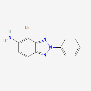 molecular formula C12H9BrN4 B4425231 4-bromo-2-phenyl-2H-1,2,3-benzotriazol-5-amine 