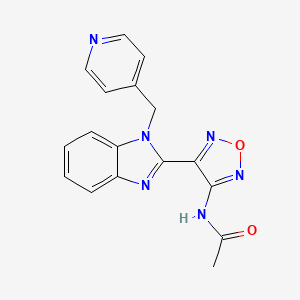 N-(4-{1-[(PYRIDIN-4-YL)METHYL]-1H-1,3-BENZODIAZOL-2-YL}-1,2,5-OXADIAZOL-3-YL)ACETAMIDE