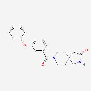 8-(3-phenoxybenzoyl)-2,8-diazaspiro[4.5]decan-3-one