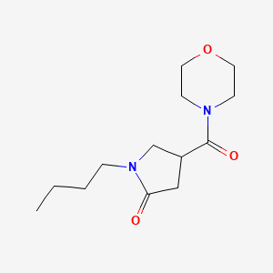 molecular formula C13H22N2O3 B4425277 1-butyl-4-(4-morpholinylcarbonyl)-2-pyrrolidinone 