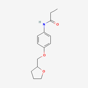 N-[4-(tetrahydrofuran-2-ylmethoxy)phenyl]propanamide