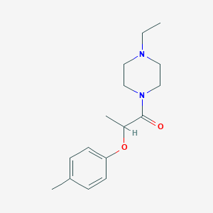 1-ethyl-4-[2-(4-methylphenoxy)propanoyl]piperazine