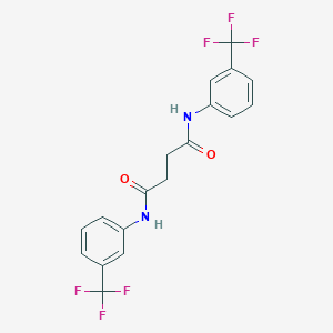 molecular formula C18H14F6N2O2 B442548 N,N'-bis[3-(trifluoromethyl)phenyl]butanediamide 