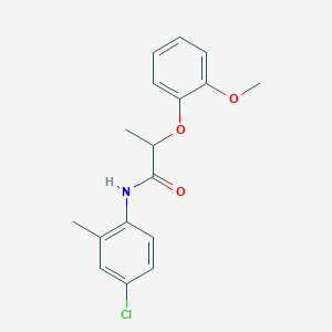 N-(4-chloro-2-methylphenyl)-2-(2-methoxyphenoxy)propanamide