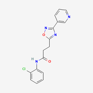 N-(2-chlorophenyl)-3-[3-(pyridin-3-yl)-1,2,4-oxadiazol-5-yl]propanamide