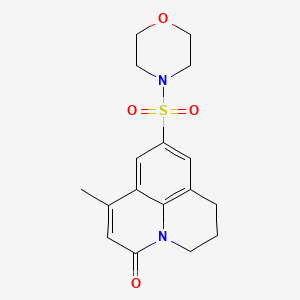 7-methyl-9-(4-morpholinylsulfonyl)-2,3-dihydro-1H,5H-pyrido[3,2,1-ij]quinolin-5-one