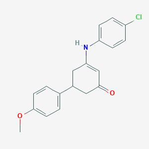 B442561 3-(4-Chloroanilino)-5-(4-methoxyphenyl)-2-cyclohexen-1-one CAS No. 333307-80-5