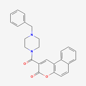 2-[(4-benzyl-1-piperazinyl)carbonyl]-3H-benzo[f]chromen-3-one