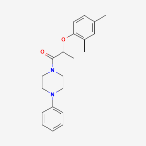 1-[2-(2,4-dimethylphenoxy)propanoyl]-4-phenylpiperazine