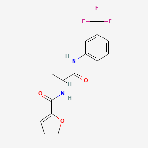 N-(1-methyl-2-oxo-2-{[3-(trifluoromethyl)phenyl]amino}ethyl)-2-furamide