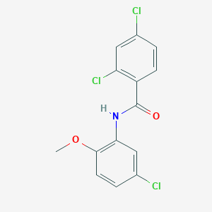 molecular formula C14H10Cl3NO2 B442569 2,4-dichloro-N-(5-chloro-2-methoxyphenyl)benzamide 