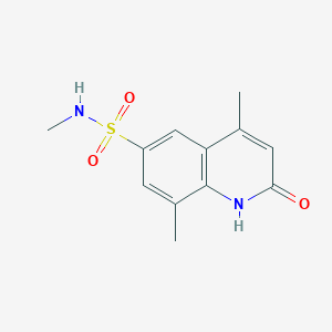 N,4,8-trimethyl-2-oxo-1,2-dihydro-6-quinolinesulfonamide