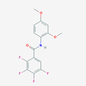 molecular formula C15H11F4NO3 B4425711 N-(2,4-dimethoxyphenyl)-2,3,4,5-tetrafluorobenzamide 