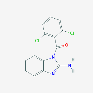 molecular formula C14H9Cl2N3O B442572 1-(2,6-dichlorobenzoyl)-1H-benzimidazol-2-ylamine 