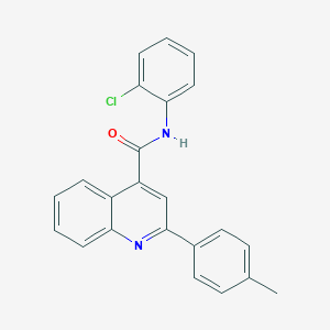molecular formula C23H17ClN2O B442574 N-(2-chlorophenyl)-2-(4-methylphenyl)quinoline-4-carboxamide CAS No. 317324-40-6
