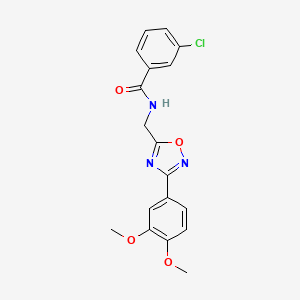 3-chloro-N-{[3-(3,4-dimethoxyphenyl)-1,2,4-oxadiazol-5-yl]methyl}benzamide