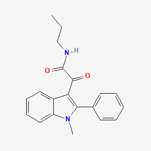 molecular formula C20H20N2O2 B4425752 2-(1-methyl-2-phenyl-1H-indol-3-yl)-2-oxo-N-propylacetamide 