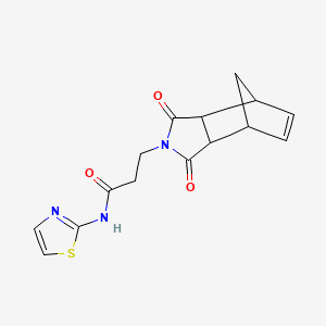 3-(3,5-dioxo-4-azatricyclo[5.2.1.0~2,6~]dec-8-en-4-yl)-N-1,3-thiazol-2-ylpropanamide