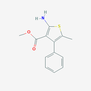 molecular formula C13H13NO2S B442576 2-氨基-5-甲基-4-苯硫代吩-3-甲酸甲酯 CAS No. 350988-88-4