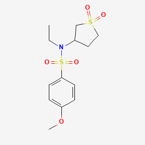 N-(11-DIOXO-1LAMBDA6-THIOLAN-3-YL)-N-ETHYL-4-METHOXYBENZENE-1-SULFONAMIDE