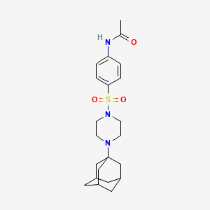 N-(4-{[4-(1-adamantyl)-1-piperazinyl]sulfonyl}phenyl)acetamide