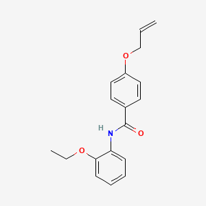 molecular formula C18H19NO3 B4425790 4-(allyloxy)-N-(2-ethoxyphenyl)benzamide 