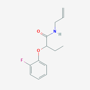 molecular formula C13H16FNO2 B4425806 N-allyl-2-(2-fluorophenoxy)butanamide 