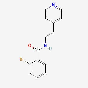 molecular formula C14H13BrN2O B4425826 2-bromo-N-[2-(pyridin-4-yl)ethyl]benzamide 