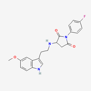 1-(4-fluorophenyl)-3-{[2-(5-methoxy-1H-indol-3-yl)ethyl]amino}-2,5-pyrrolidinedione