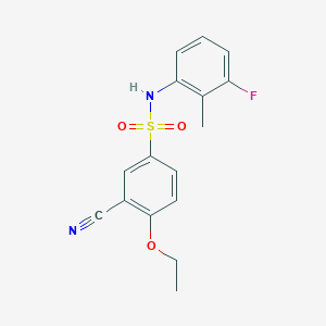 3-cyano-4-ethoxy-N-(3-fluoro-2-methylphenyl)benzenesulfonamide