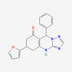 6-(2-furyl)-9-phenyl-5,6,7,9-tetrahydro[1,2,4]triazolo[5,1-b]quinazolin-8(4H)-one