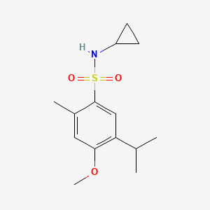 N-cyclopropyl-5-isopropyl-4-methoxy-2-methylbenzenesulfonamide