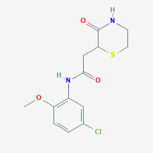 N-(5-chloro-2-methoxyphenyl)-2-(3-oxothiomorpholin-2-yl)acetamide