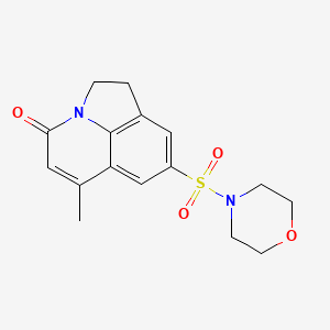 molecular formula C16H18N2O4S B4425916 6-methyl-8-(morpholin-4-ylsulfonyl)-1,2-dihydro-4H-pyrrolo[3,2,1-ij]quinolin-4-one 