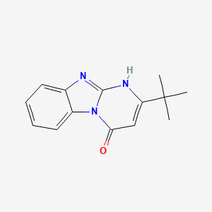 molecular formula C14H15N3O B4425927 2-tert-butylpyrimido[1,2-a]benzimidazol-4(1H)-one 