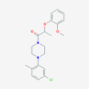 1-[4-(5-Chloro-2-methylphenyl)piperazin-1-yl]-2-(2-methoxyphenoxy)propan-1-one