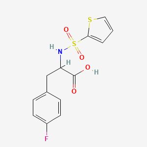 molecular formula C13H12FNO4S2 B4426024 3-(4-FLUOROPHENYL)-2-[(2-THIENYLSULFONYL)AMINO]PROPANOIC ACID 