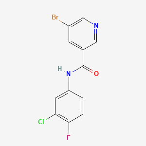 5-bromo-N-(3-chloro-4-fluorophenyl)nicotinamide