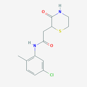 molecular formula C13H15ClN2O2S B4426039 N-(5-chloro-2-methylphenyl)-2-(3-oxothiomorpholin-2-yl)acetamide 