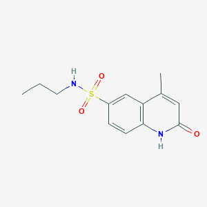 4-methyl-2-oxo-N-propyl-1H-quinoline-6-sulfonamide