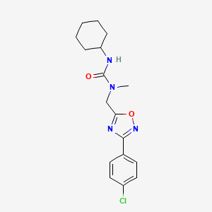 N-{[3-(4-chlorophenyl)-1,2,4-oxadiazol-5-yl]methyl}-N'-cyclohexyl-N-methylurea