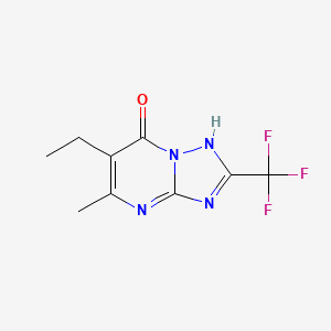 6-ethyl-5-methyl-2-(trifluoromethyl)[1,2,4]triazolo[1,5-a]pyrimidin-7(4H)-one