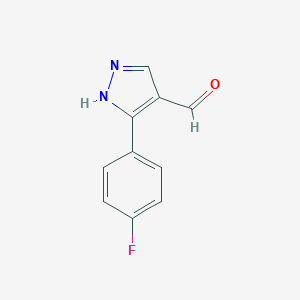 3-(4-Fluorophenyl)-1H-pyrazole-4-carbaldehyde