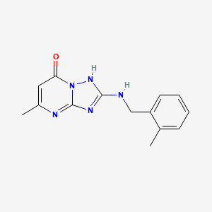 5-methyl-2-[(2-methylbenzyl)amino][1,2,4]triazolo[1,5-a]pyrimidin-7(4H)-one