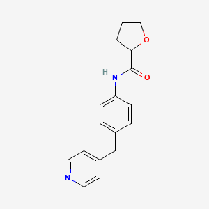 molecular formula C17H18N2O2 B4426207 N-[4-(pyridin-4-ylmethyl)phenyl]tetrahydrofuran-2-carboxamide 