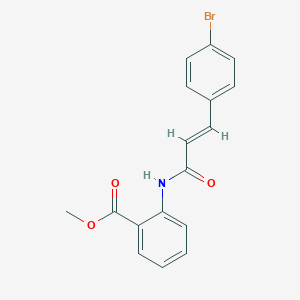 molecular formula C17H14BrNO3 B442622 Methyl 2-{[3-(4-bromophenyl)acryloyl]amino}benzoate 