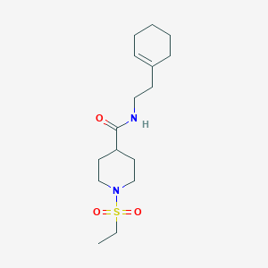 N-[2-(1-cyclohexen-1-yl)ethyl]-1-(ethylsulfonyl)-4-piperidinecarboxamide