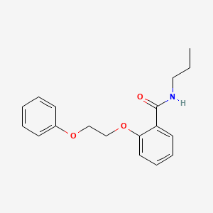 molecular formula C18H21NO3 B4426271 2-(2-phenoxyethoxy)-N-propylbenzamide 