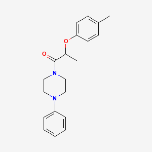 2-(4-Methylphenoxy)-1-(4-phenylpiperazin-1-yl)propan-1-one